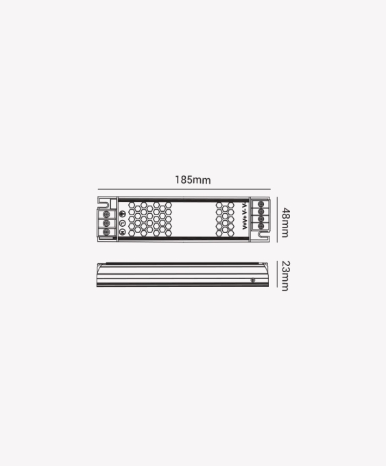 Fonte 12V Opus Chaveada Slim 120 Watts 10A IP20 Bivolt 185x48x23mm OPS 86862