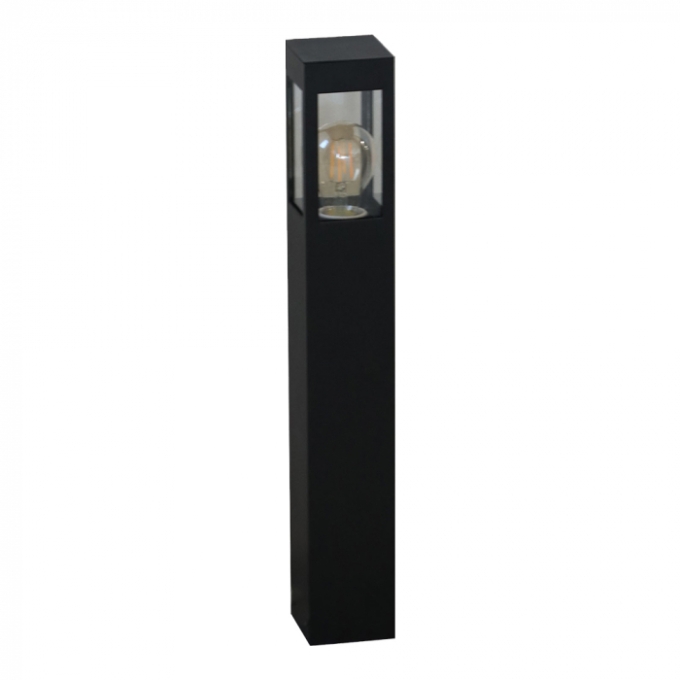 Poste Balizador Ideal Bolt Externo Alumínio e Vidro Transparente 1L E27 500X75X75mm PA-153 VT