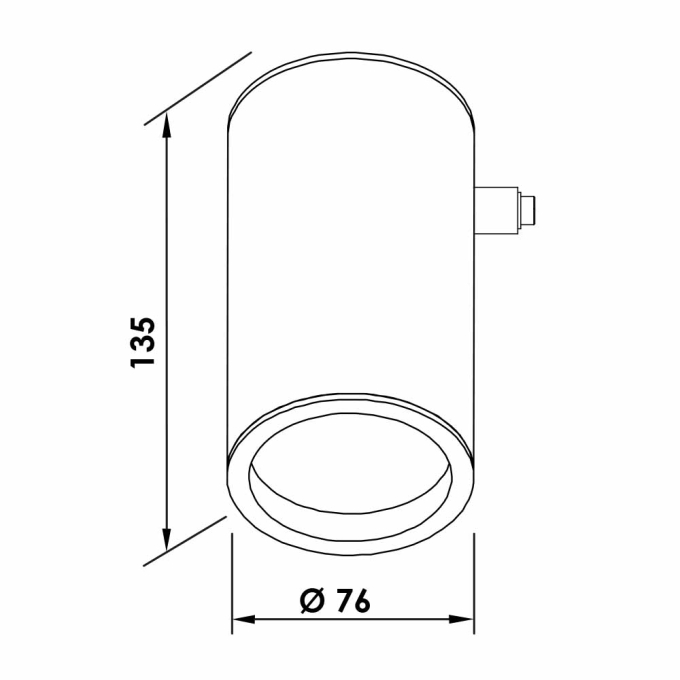 Módulo Newline Spot Lisse I AR70 Ø76X135X120mm MO03031