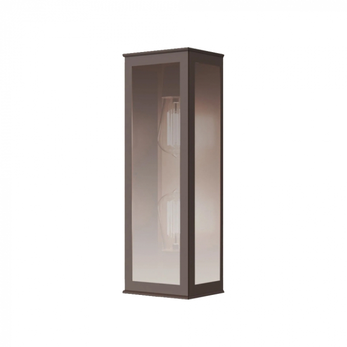Arandela Ideal Bolt Alumínio e Vidro Espelhado 2L E27 375x130x105mm 262 VE