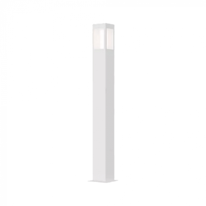 Poste Balizador Ideal Bolt Externo Alumínio e Termoplástico 1L E27 1000X100X100mm PA-200