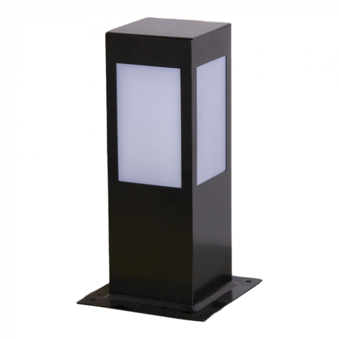 Poste Balizador Ideal Bolt Externo Alumínio e Vidro Transparente 1L E27 300X100X100mm PA-130 VT