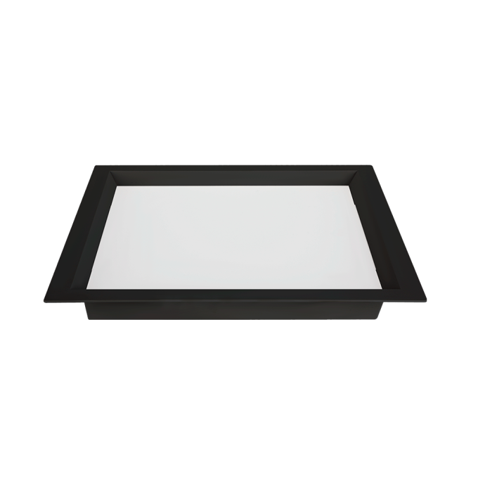 Painel Embutido Quadrado Nordecor Kais 36 watts 6500K Preto Bivolt 400x400mm 4266