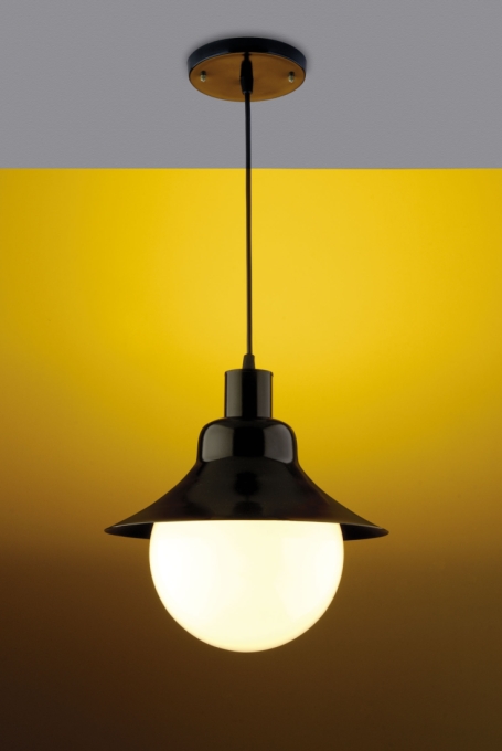 Pendente Ideal Saturno Aço Fosfatizado e Globo em Polietileno 1L E27 920X290X120mm 728 C/GP