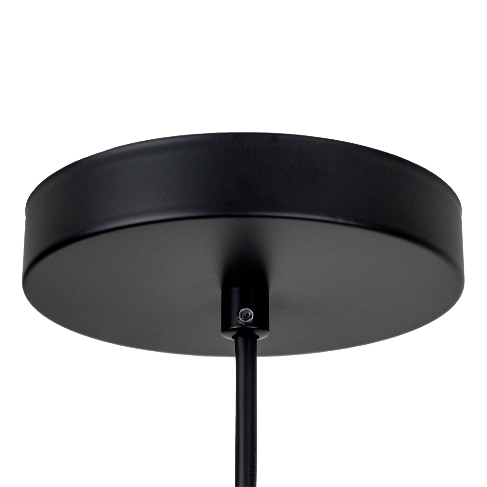 Pendente Blumenau Bia Alumínio Preto e Dourado 1L E27 Ø300mm 813030-08