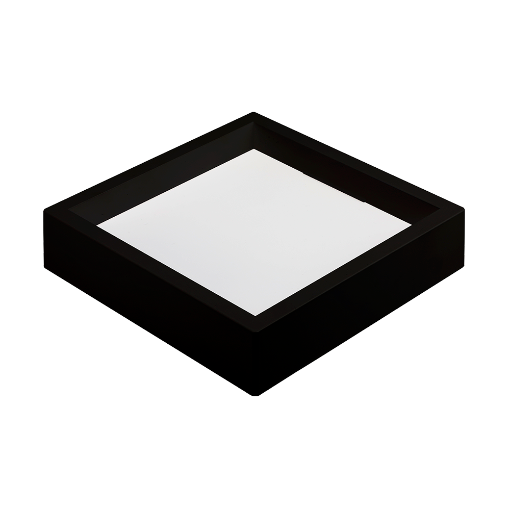 Painel Sobrepor Quadrado Nordecor Kais 18 watts 4000K Preto Bivolt 210x210mm 4253