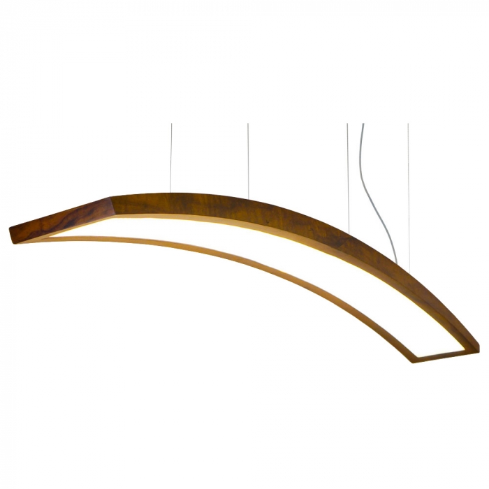 Pendente Union Iluminação Bow Madeira 24 watts 3000K 170x1200x200mm 341