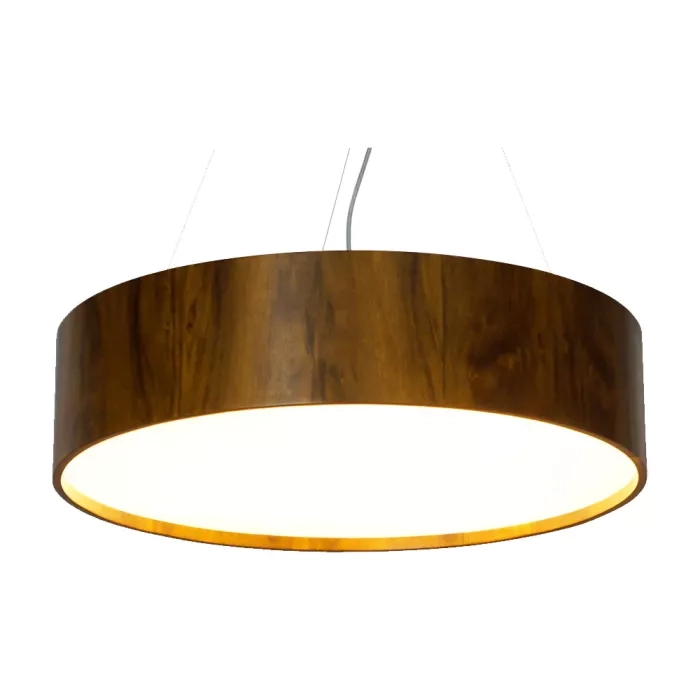 Pendente Union Iluminação Cilíndrico Madeira e Acrílico 6L E27 Ø700x150mm 146