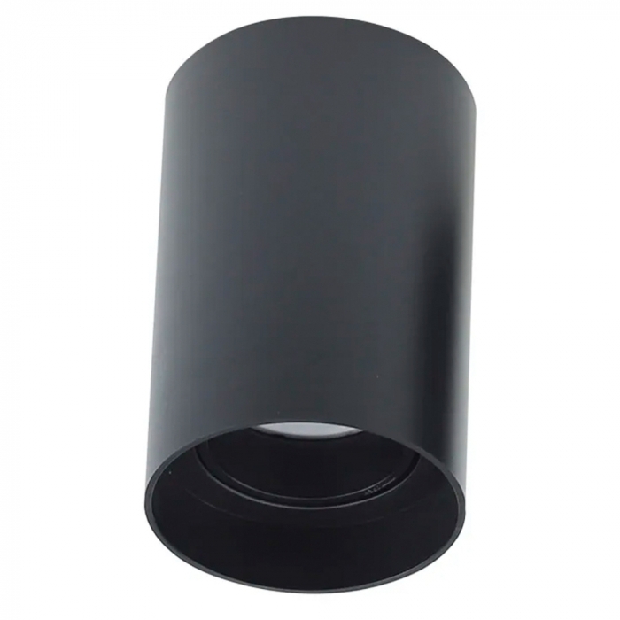 Spot Sobrepor Nordecor Loch Redondo 1L Dicoica MR16 Preto Ø80x140mm 6209