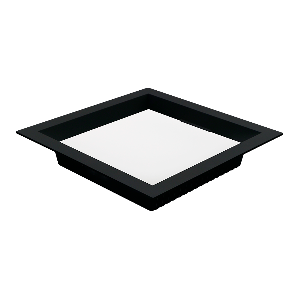 Painel Embutido Quadrado Nordecor Kais 18 watts 3000K Preto Bivolt 220x220mm 4211