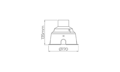 Embutido de Solo Stella S.Ground 6,5 Watts 3000K IP67 36° Preto (Caixa de Instalação Inclusa) STL23707/30