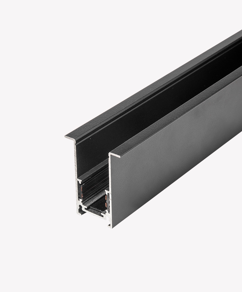 Trilho Magnético Opus LED Embutir Preto 2 metros OPS 85650