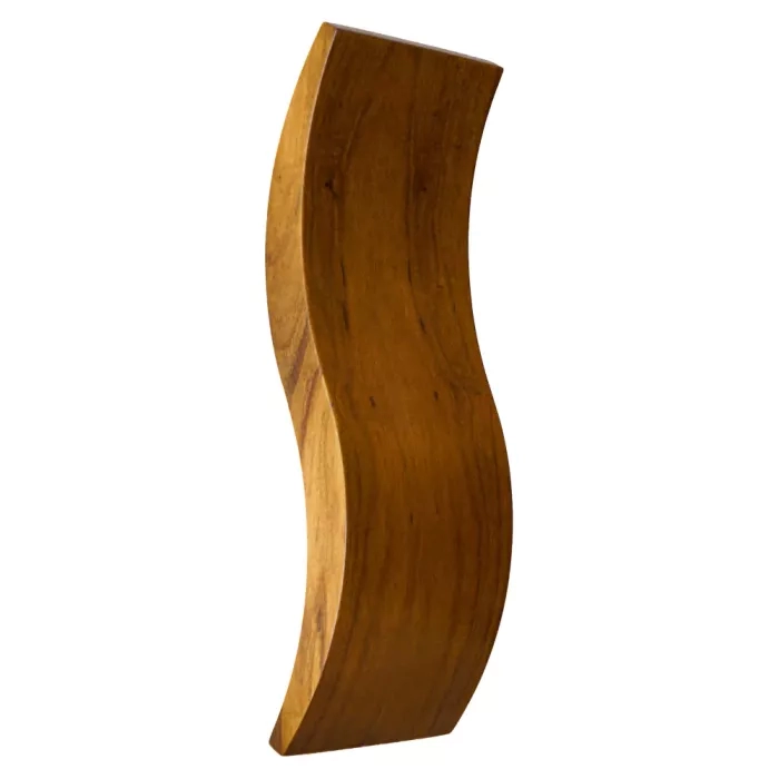 Arandela Union Iluminação Wave Madeira e Acrílico 12 watts 3000K 200x600x100mm 440