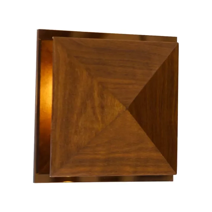 Arandela Union Iluminação Pirâmide Espelhada 1L G9 250x250x75mm 419