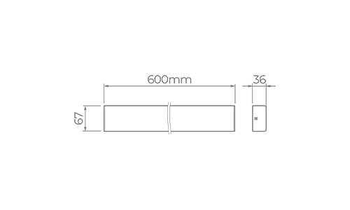 Luminária Linear Stella Plane Branco 16 Watts 3000K 600x67x36mm STL23931/30
