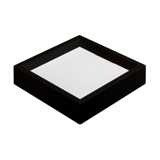 Painel Sobrepor Quadrado Nordecor Kais 18 watts 4000K Preto Bivolt 210x210mm 4253
