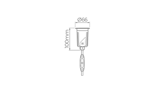 Embutido de Solo Stella S.Ground 6,5 Watts 3000K IP67 36° Preto (Caixa de Instalação Inclusa) STL23707/30