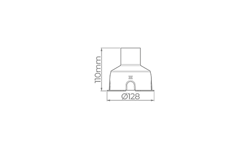 Embutido de Solo Stella S.Ground 4 Watts 3000K IP67 36° Preto (Caixa de Instalação Inclusa) STL23706/30
