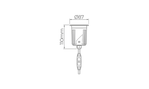 Embutido de Solo Stella S.Ground 11,5 Watts 3000K IP67 36° Inox (Caixa de Instalação Inclusa) STL23728/30