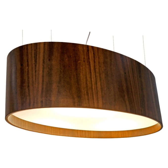 Pendente Union Iluminação Oval Madeira 4L E27 820x250x450mm 099