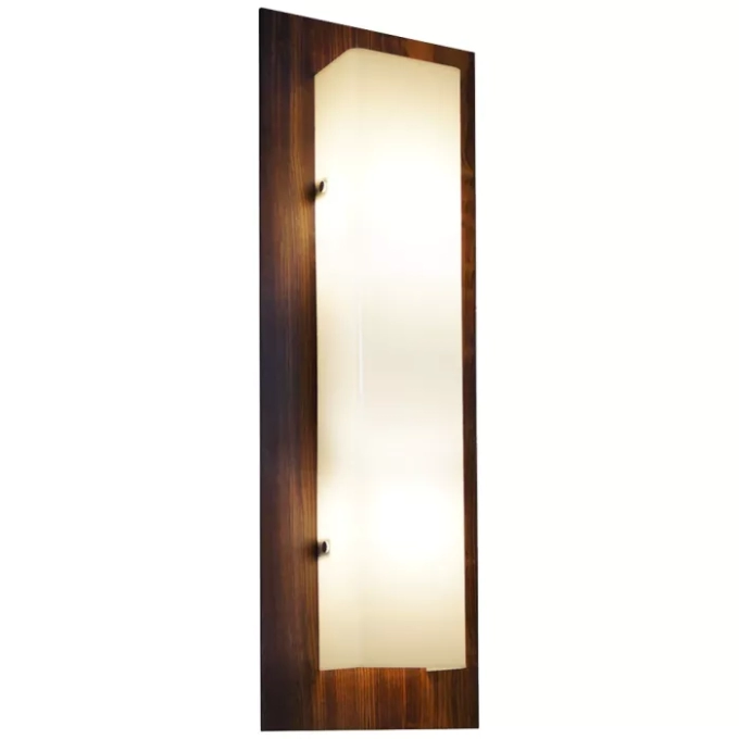 Arandela Union Iluminação Clean Longa Madeira e Acrílico 2L E27 200x600x85mm 023