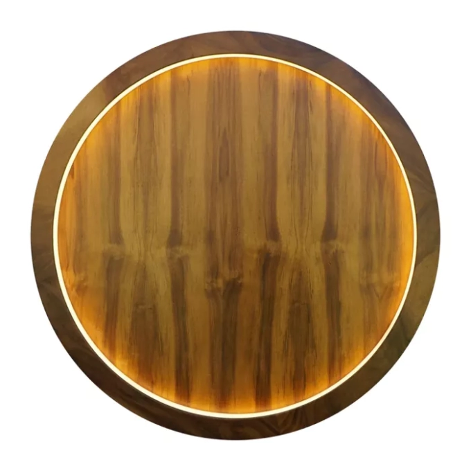 Arandela Union Iluminação Anel Cilíndrico Horizontal Fechado 12 watts 3000K Ø400x40mm 460