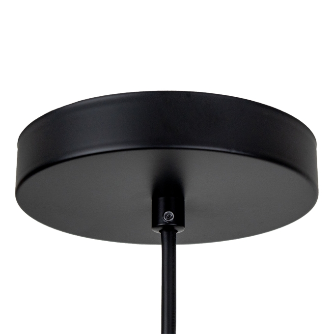 Pendente Blumenau Bia Alumínio Preto 1L E27 Ø300mm 813010-08