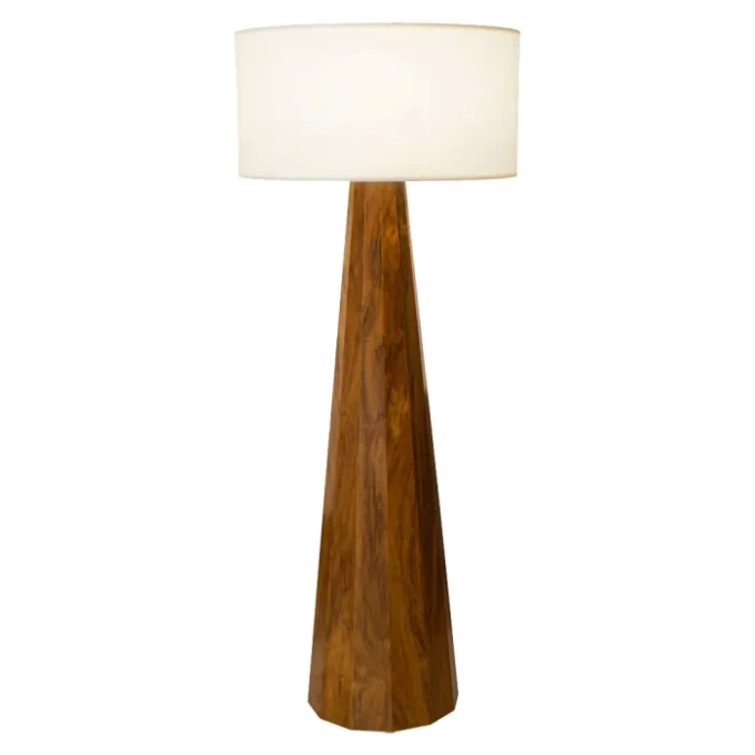 Coluna Union Iluminação Cônica Madeira e Acrílico 1L E27 Ø600x1500mm 409