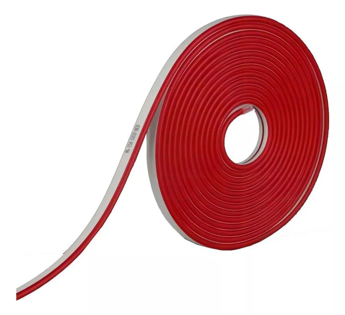 Neon Flex IP67 Alpertone Vermelho 7,4w/mt 12V 120 leds/mt 6x12mm (Rolo 25 metros) 01484-25