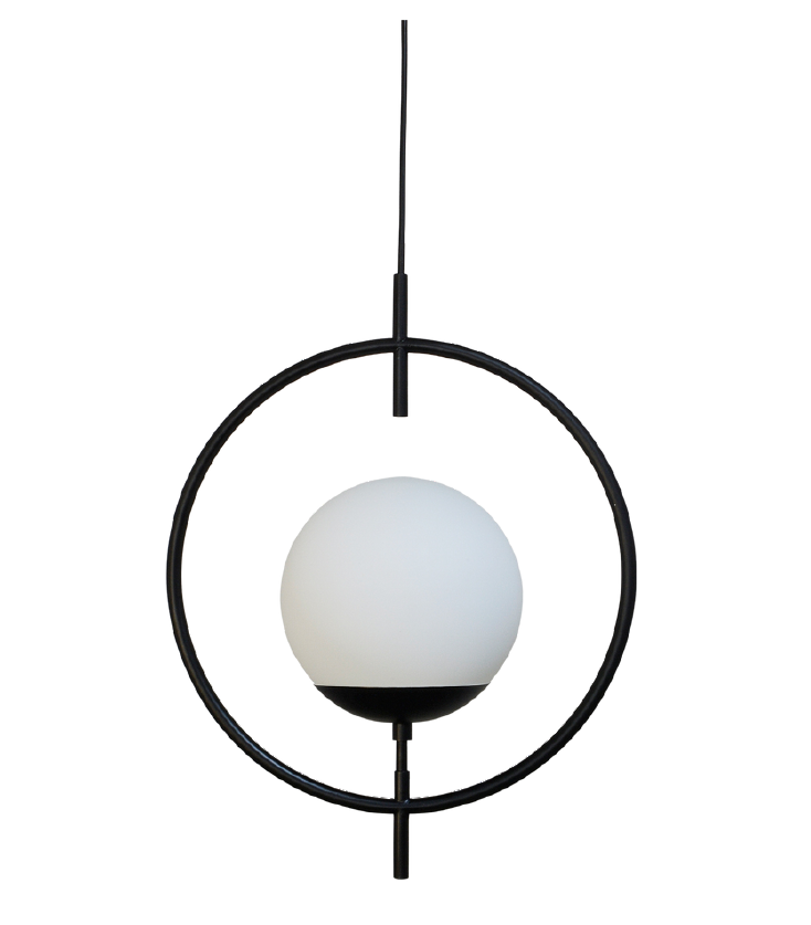 Pendente Alliance Arco Alumínio e Vidro 470x370mm 1L E27 Bivolt 2073/1-20