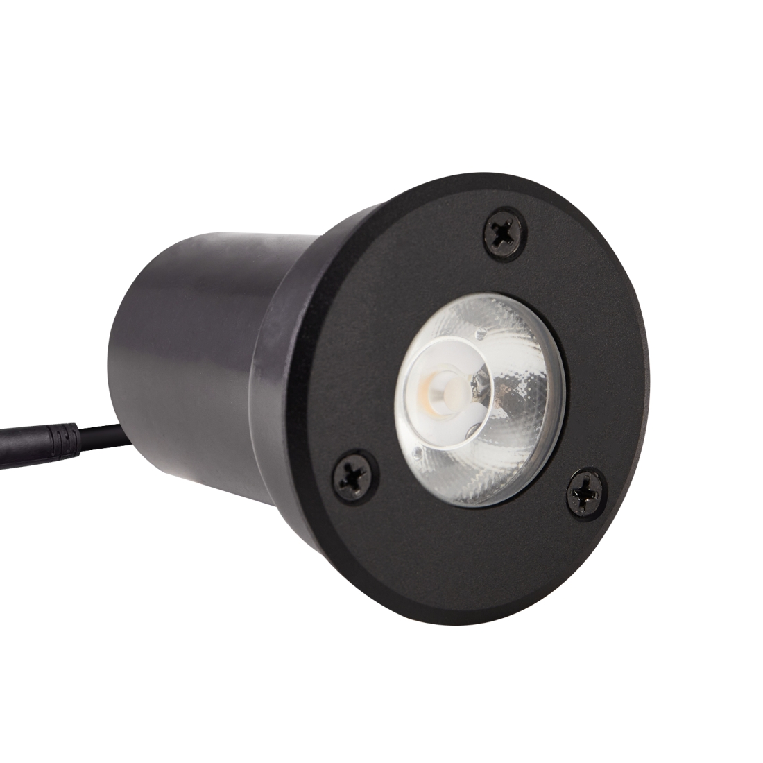 Embutido de Solo Nordecor Venna 5 watts 2700K 24V IRC97 24° IP67 Preto Ø65x70mm 6622