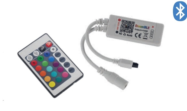 Controlador Fita RGB MK Iluminação Mini Bluetooth 12V/24V 144 Watts 17086