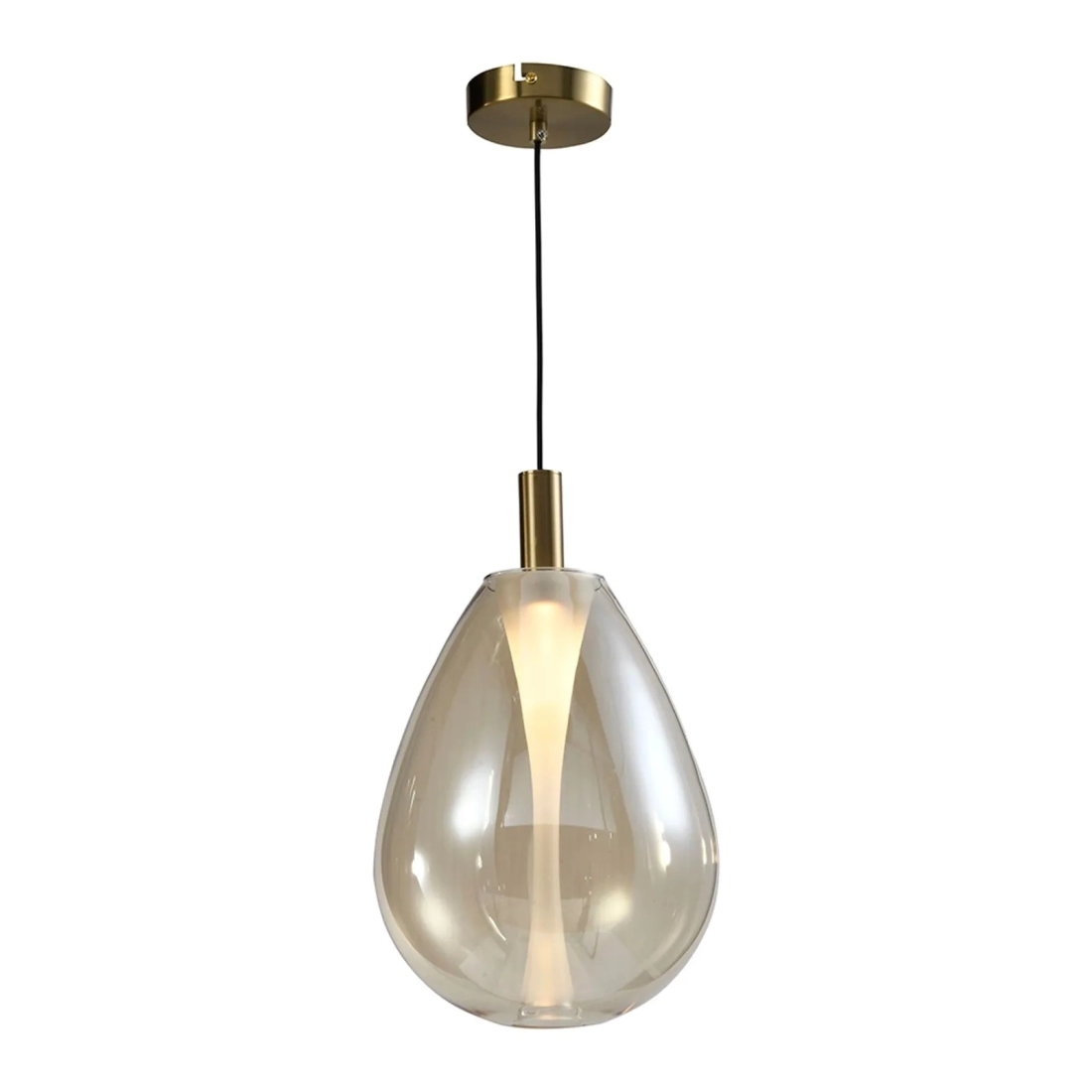 Pendente Skylight Thunder Bronze e Vidro Conhaque 4 watts 3000K Bivolt Ø300x400mm SKY-4042G