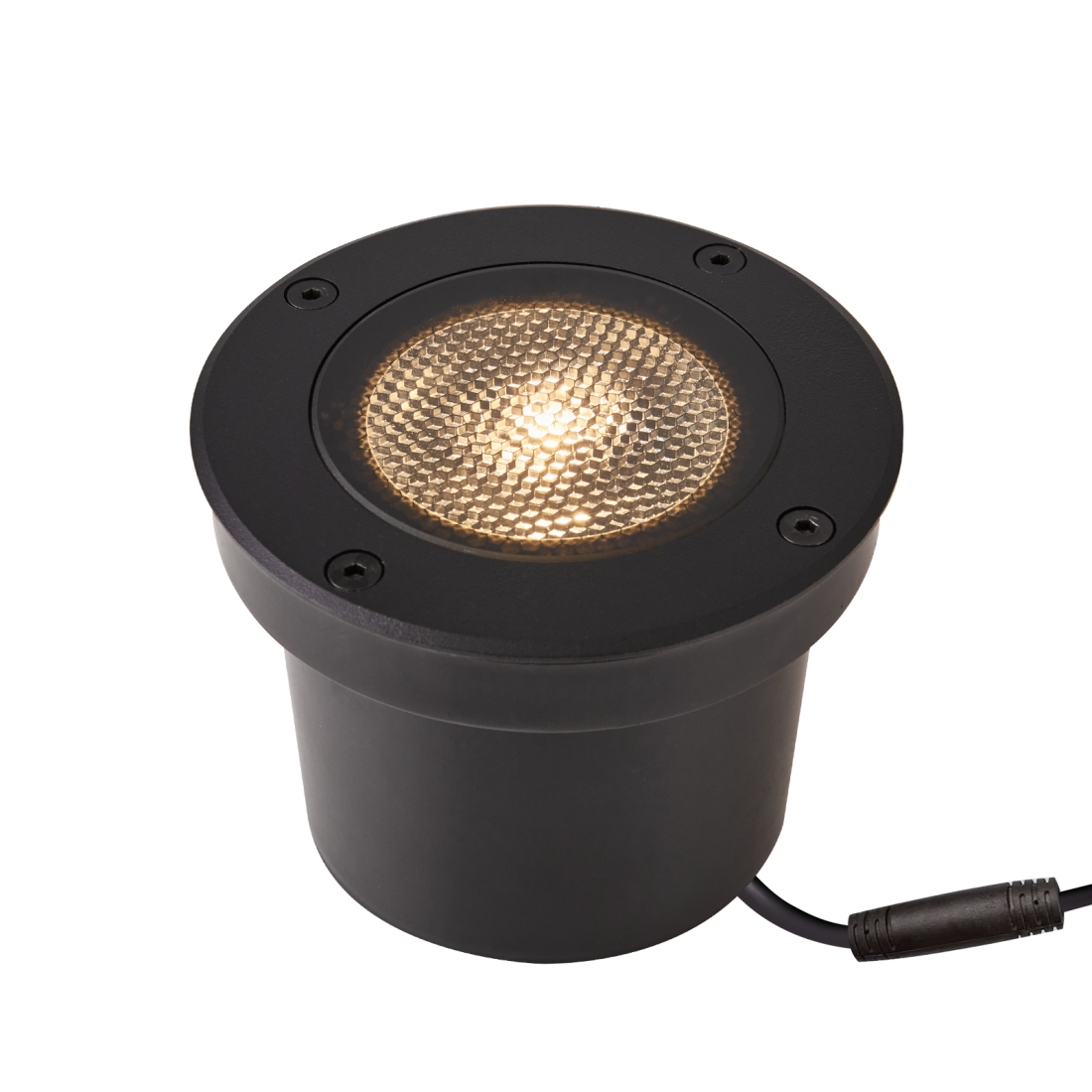 Embutido de Solo Nordecor Venna 20 watts 2700K 24V IRC97 12° IP67 Preto Ø130x95mm 6621