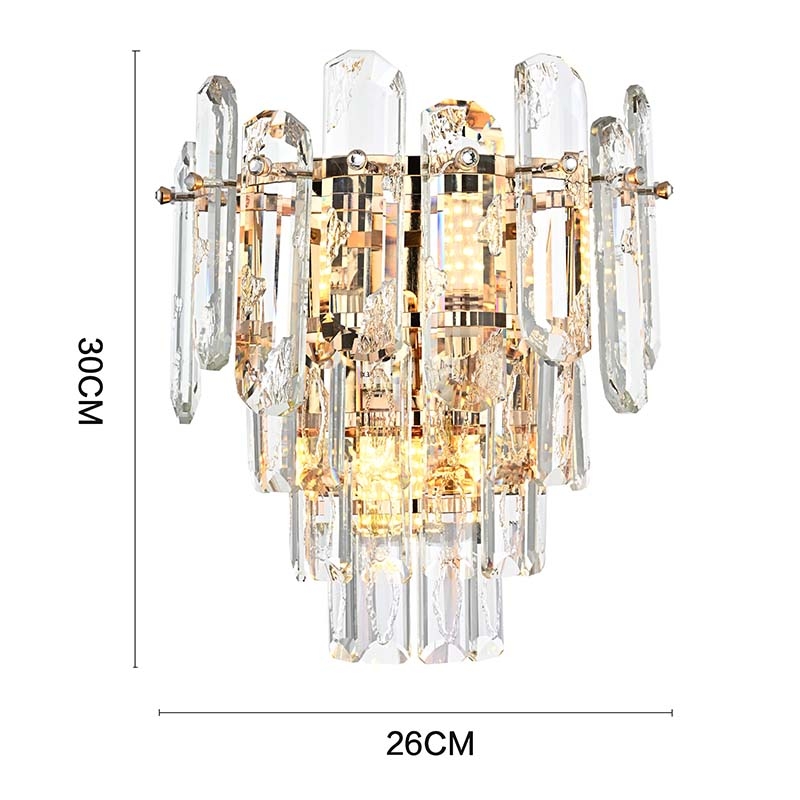 Arandela Nordecor Koine 2L E14 Ouro Brilho 300x260mm 2911