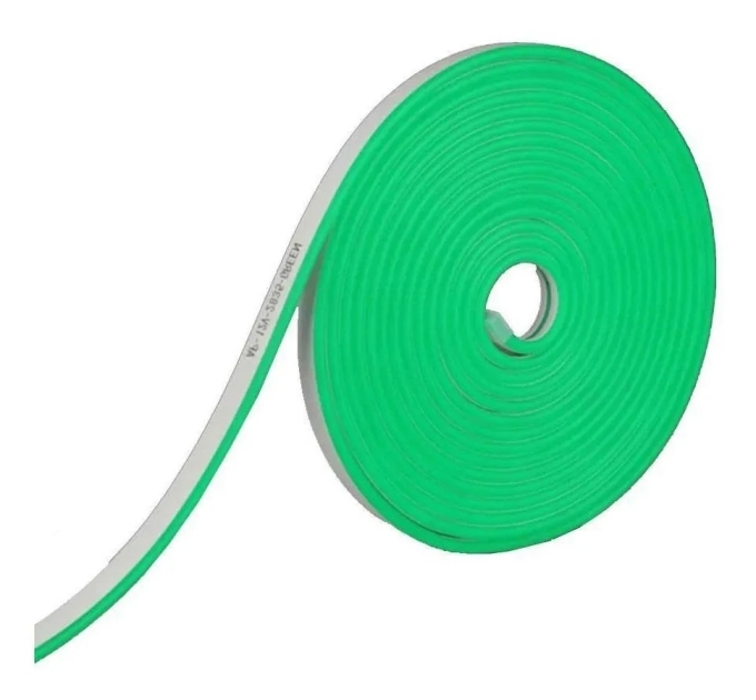 Neon Flex Alpertone Verde 8w/mt 12V 120 leds/mt IP65 6x12mm (Rolo 25 metros) 1507-25