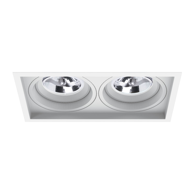 Embutido Interlight Micro Borda Recuado 2L AR70 115x210x38mm IL 4705-GZ