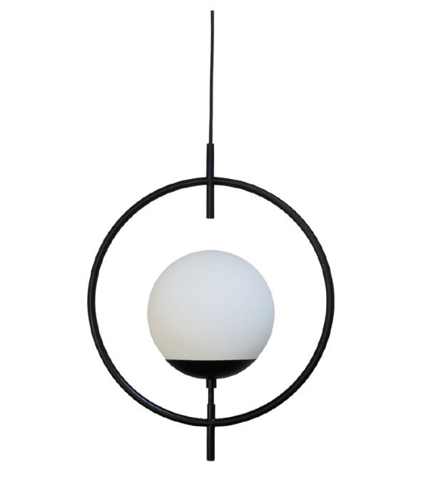 Pendente Alliance Arco Alumínio e Vidro 470x370mm 1L E27 Bivolt 2073/1-20