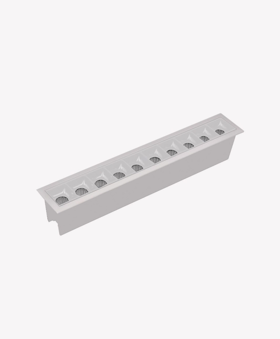 Spot Embutir Opus LED Soul 20 watts 4000K IRC90 30° IP20 280x45x50mm Branco OPS 87838