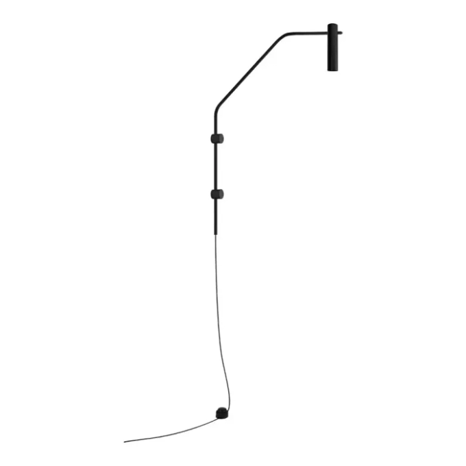 Arandela TKS Vicky Mini 90G Articulada Metal 1L GU10 Com Plug 465x38x800mm 4094