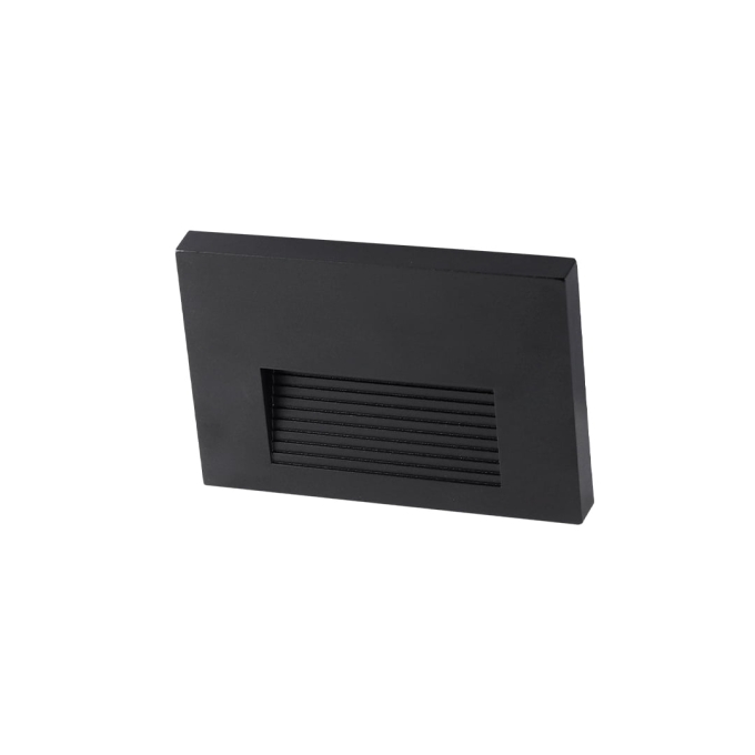 Balizador Nordecor Maja Sobrepor Preto 2 watts 3000K IP65 Bivolt 75x115mm 2709