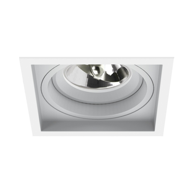 Embutido Interlight Micro Borda Recuado 1L AR70 115x115x38mm IL 4703-GZ