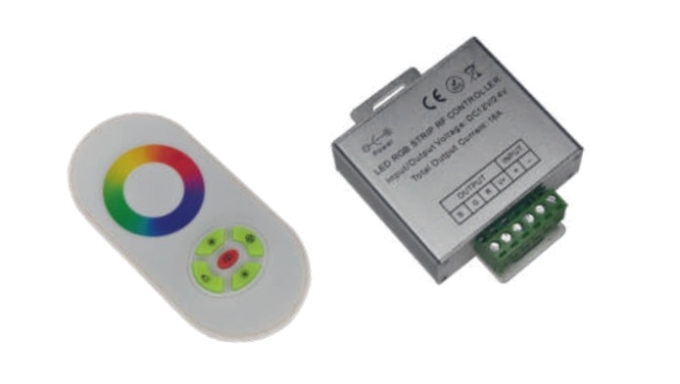 Controlador Fita RGB MK Iluminação Controle Touch 12V/24V 216 Watts 12288