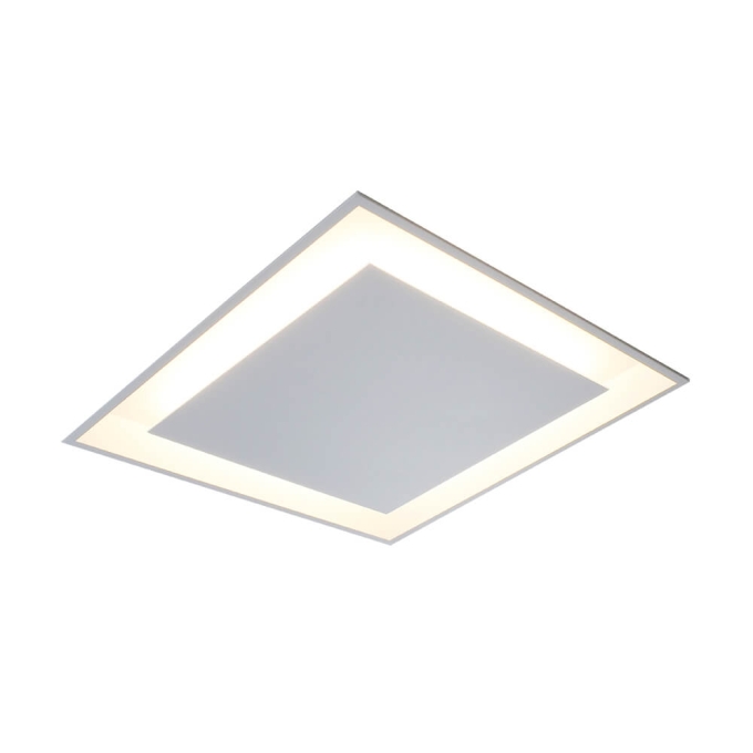 Embutido Newline Piazza Micro Borda 25,2 watts 2700K Branco 475x475x35mm EM3045LED27
