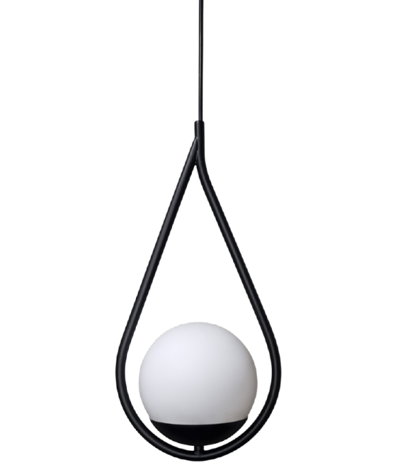 Pendente Alliance Gota Alumínio e Vidro 1L E27 500x220mm Bivolt 2080/1