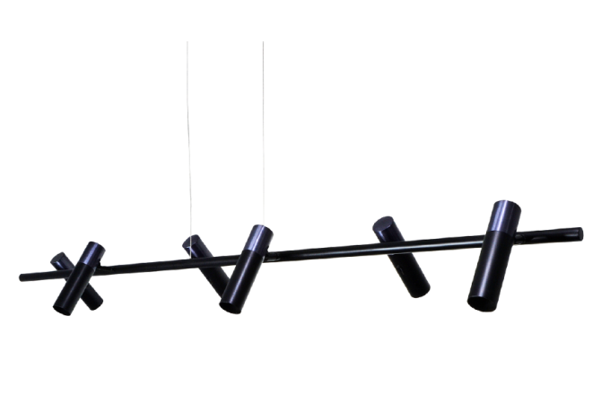 Pendente Alliance Alumínio Neutron Tubos Articuláveis 6L MR11 (Mini Dicróica) 1300x150mm Bivolt 2003/6-MR11