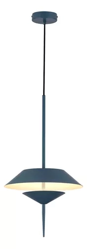 Pendente Bella Flugo Cinza 10 watts 3000K Ø300x500mm Bivolt FLU1PD01CZ030