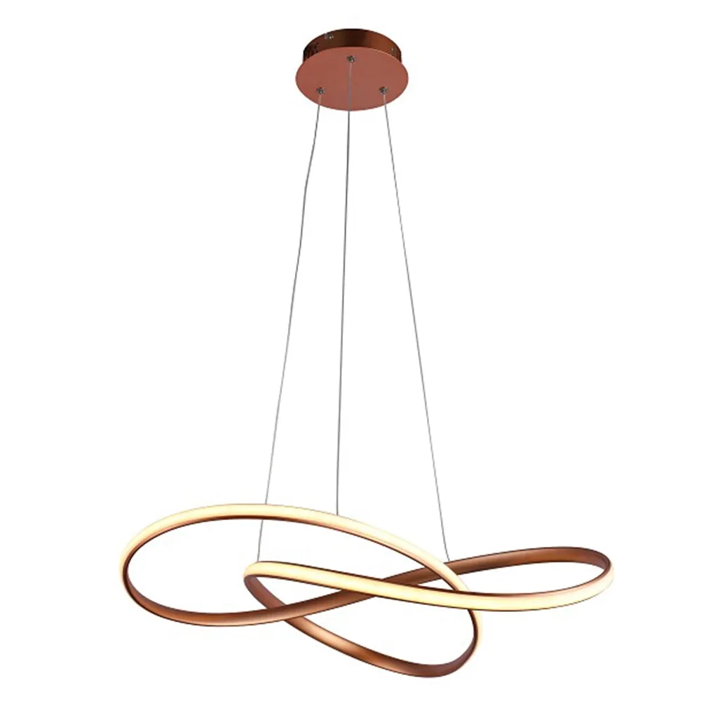 Pendente Bella Atom Metal Rose Gold 36 watts 3000K Ø630x1500mm HM019E