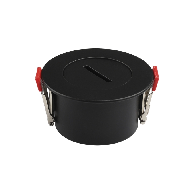 Canopla de Embutir Nordecor para Sity Preto 6657
