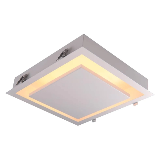 Plafon Rebatedor Embutido Bella Ghost Branco 16,8 watts 3000K 490x490x70mm GD022LW